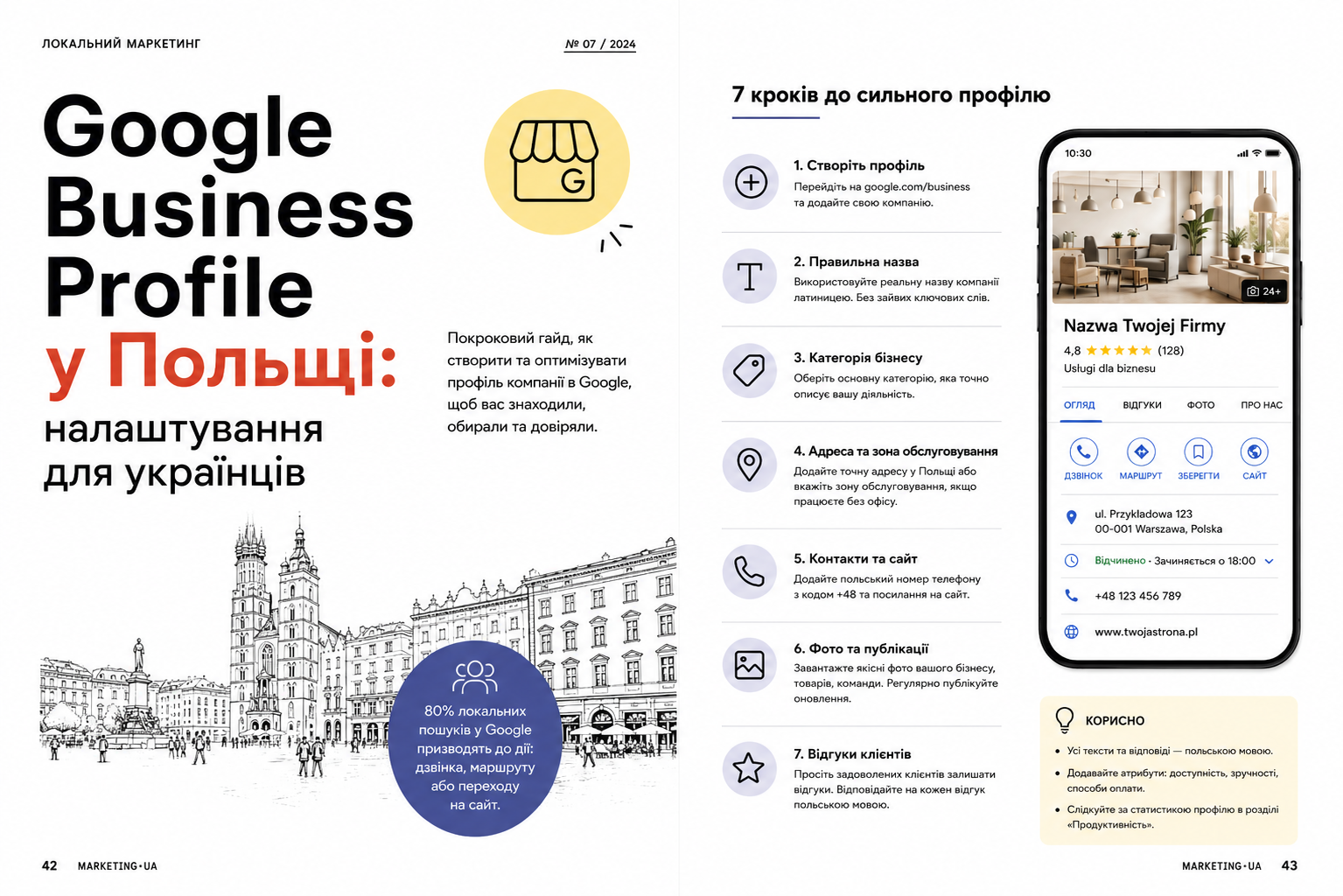 Google Business Profile у Польщі: налаштування для українців