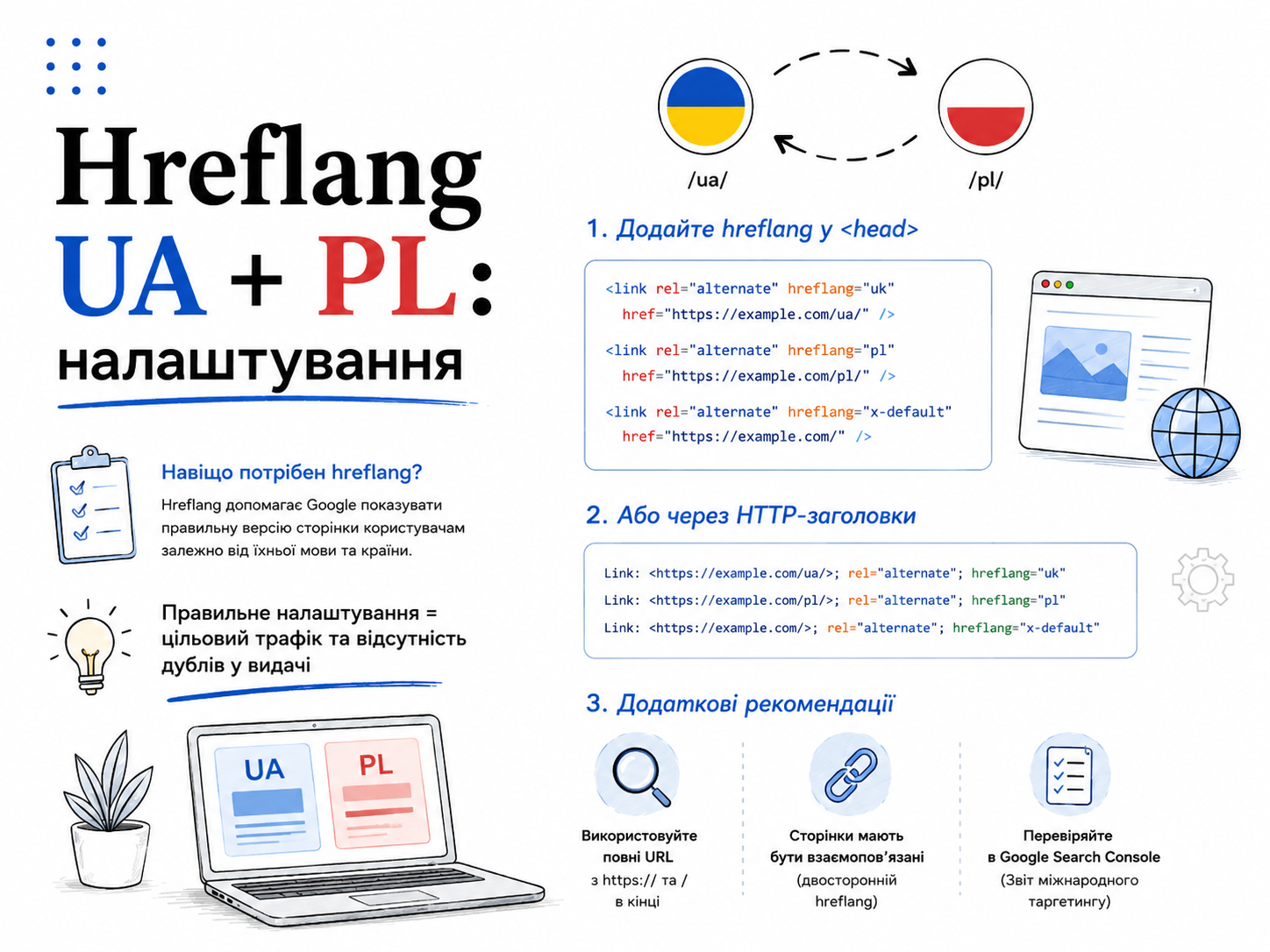 Hreflang українська і польська версії: як налаштувати правильно