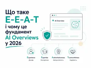Що таке E-E-A-T і чому це фундамент AI Overviews у 2026