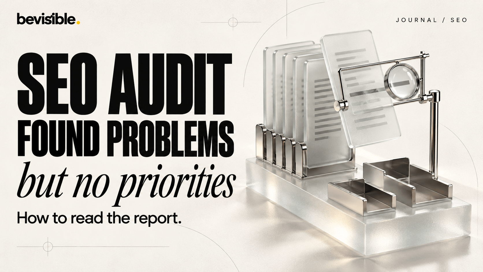 SEO audit found problems but no priorities: how to read the report